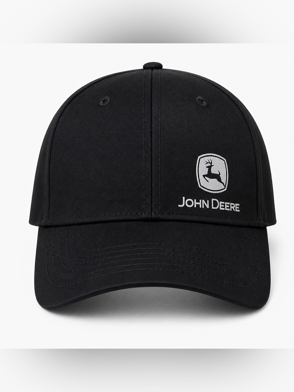 John Deere Black Minimal Cap Hat | Streetwear Athleisure Clean Unisex